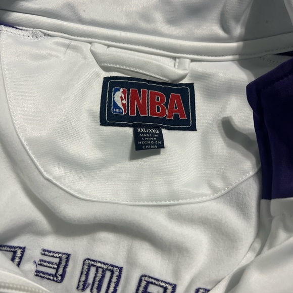 NBA Sacramento kings basketball track jacket zip up sweater coat men’s XXL 2X - Picture 7 of 9